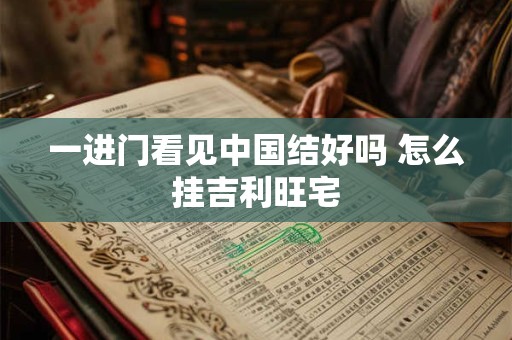一进门看见中国结好吗 怎么挂吉利旺宅
