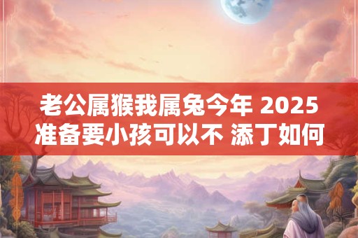 老公属猴我属兔今年 2025准备要小孩可以不 添丁如何