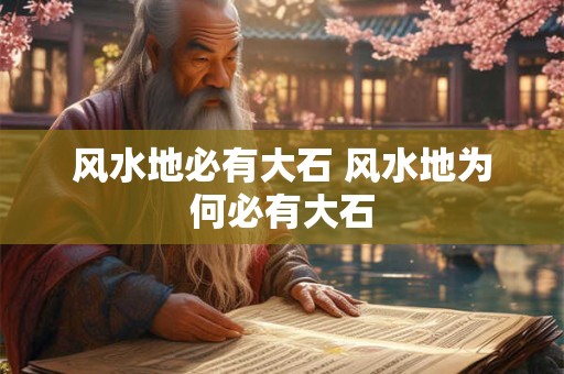 风水地必有大石 风水地为何必有大石