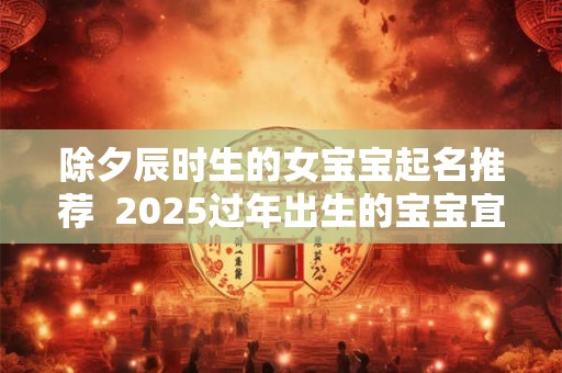 除夕辰时生的女宝宝起名推荐  2025过年出生的宝宝宜用字
