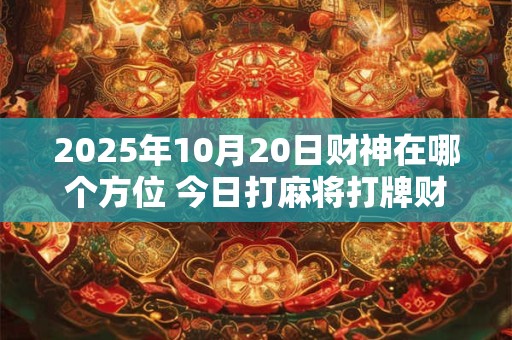 2025年10月20日财神在哪个方位 今日打麻将打牌财运方位
