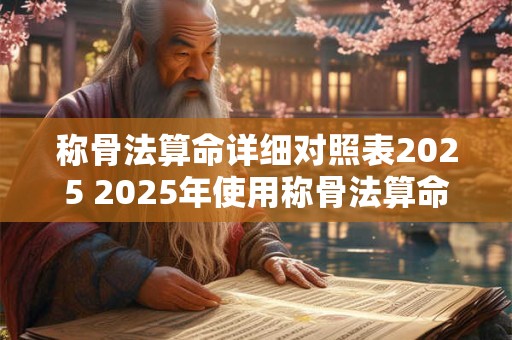称骨法算命详细对照表2025 2025年使用称骨法算命是否准确