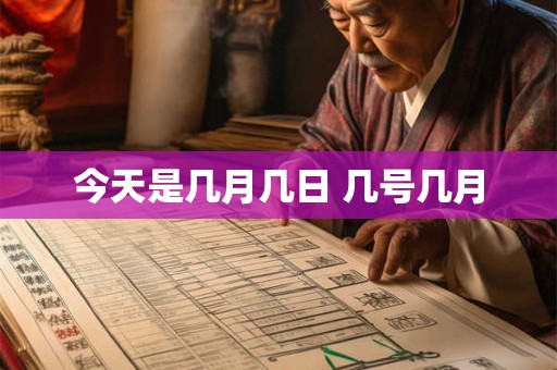 今天是几月几日 几号几月