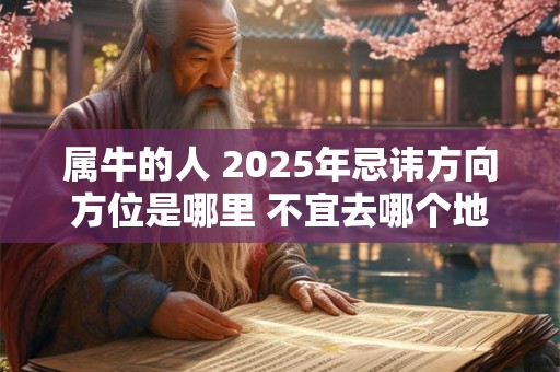 属牛的人 2026年忌讳方向方位是哪里 不宜去哪个地方 属牛的人 2026年忌讳方向方位是哪里 不宜去哪个地方