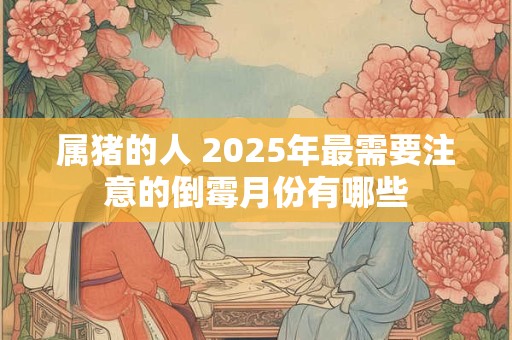 属猪的人 2025年最需要注意的倒霉月份有哪些