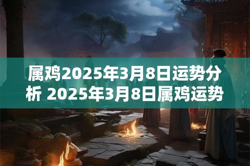 属鸡2025年3月8日运势分析 2025年3月8日属鸡运势分析