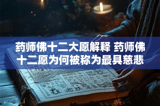 药师佛十二大愿解释 药师佛十二愿为何被称为最具慈悲心