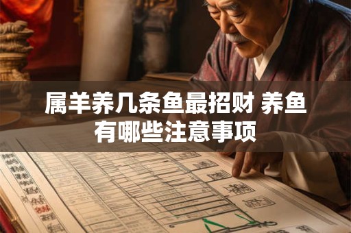 属羊养几条鱼最招财 养鱼有哪些注意事项