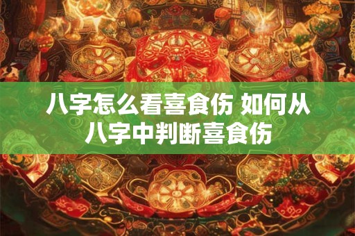 八字怎么看喜食伤 如何从八字中判断喜食伤