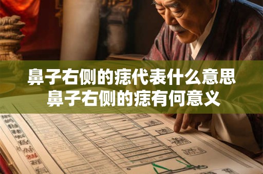 鼻子右侧的痣代表什么意思 鼻子右侧的痣有何意义