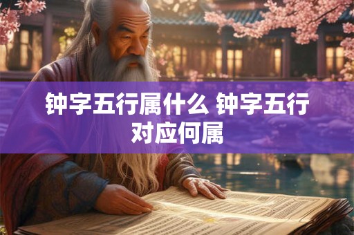 钟字五行属什么 钟字五行对应何属
