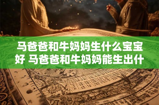 马爸爸和牛妈妈生什么宝宝好 马爸爸和牛妈妈能生出什么宝宝