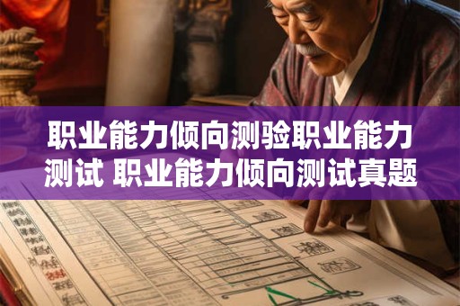 职业能力倾向测验职业能力测试 职业能力倾向测试真题
