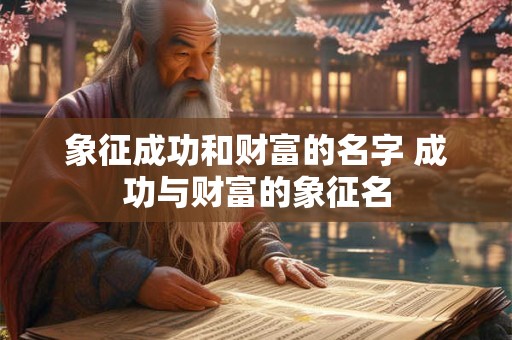 象征成功和财富的名字 成功与财富的象征名