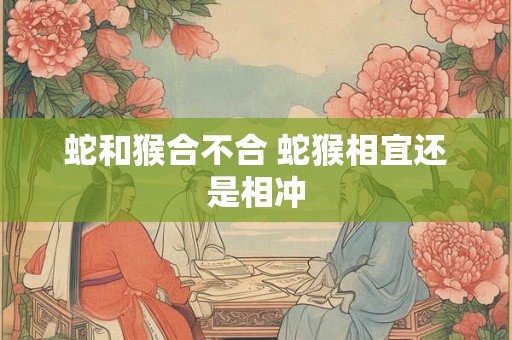 蛇和猴合不合 蛇猴相宜还是相冲