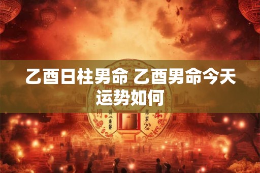 乙酉日柱男命 乙酉男命今天运势如何 乙酉日柱男命 乙酉男命今天运势如何