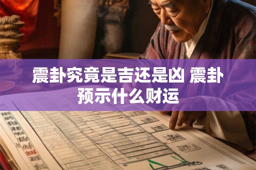 震卦究竟是吉还是凶 震卦预示什么财运