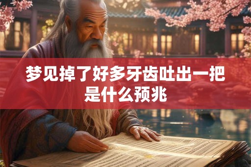 梦见掉了好多牙齿吐出一把是什么预兆