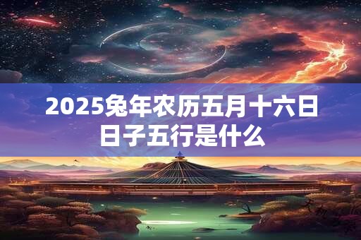 2025兔年农历五月十六日日子五行是什么