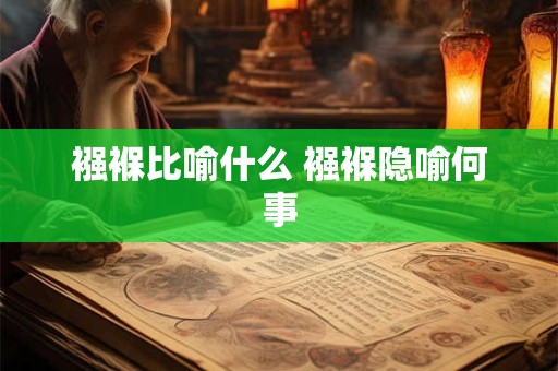 襁褓比喻什么 襁褓隐喻何事