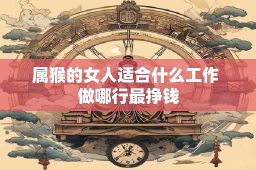属猴的女人适合什么工作 做哪行最挣钱
