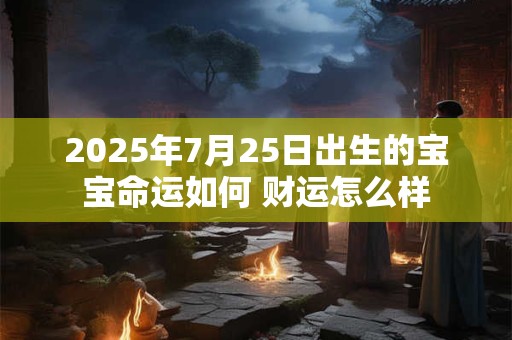 2025年7月25日出生的宝宝命运如何 财运怎么样