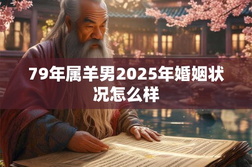 79年属羊男2025年婚姻状况怎么样