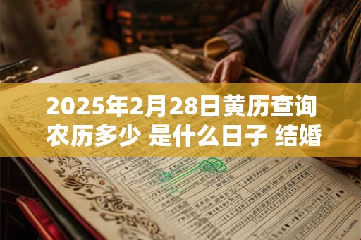 2025年2月28日黄历查询 农历多少 是什么日子 结婚吉时
