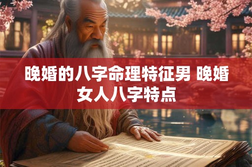 晚婚的八字命理特征男 晚婚女人八字特点