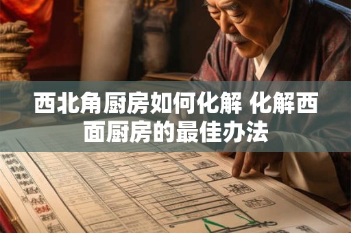 西北角厨房如何化解 化解西面厨房的最佳办法