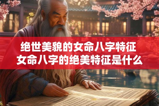绝世美貌的女命八字特征 女命八字的绝美特征是什么