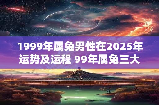 1999年属兔男性在2025年运势及运程 99年属兔三大灾难