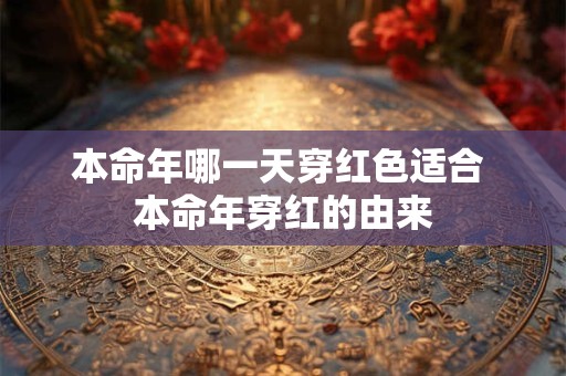 本命年哪一天穿红色适合 本命年穿红的由来