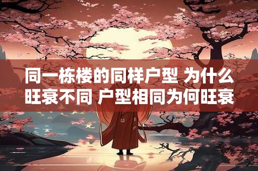 同一栋楼的同样户型 为什么旺衰不同 户型相同为何旺衰不一