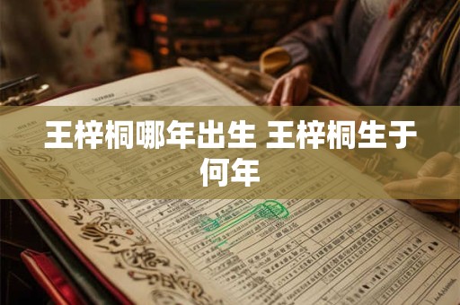 王梓桐哪年出生 王梓桐生于何年