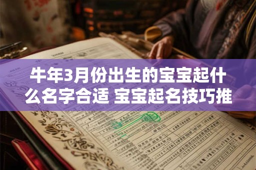 牛年3月份出生的宝宝起什么名字合适 宝宝起名技巧推荐