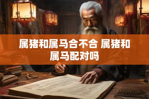 属猪和属马合不合 属猪和属马配对吗