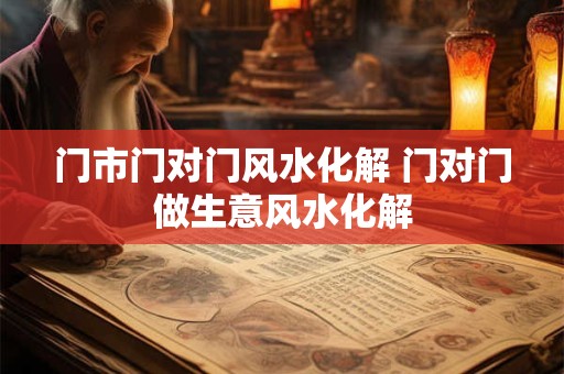 门市门对门风水化解 门对门做生意风水化解