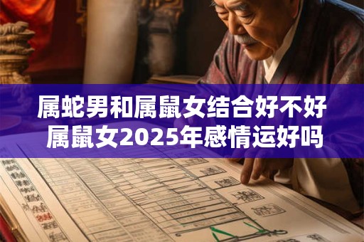 属蛇男和属鼠女结合好不好 属鼠女2025年感情运好吗