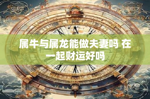 属牛与属龙能做夫妻吗 在一起财运好吗