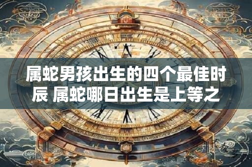 属蛇男孩出生的四个最佳时辰 属蛇哪日出生是上等之命