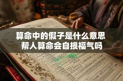 算命中的假子是什么意思 帮人算命会自损福气吗 算命中的假子是什么意思 帮人算命会自损福气吗