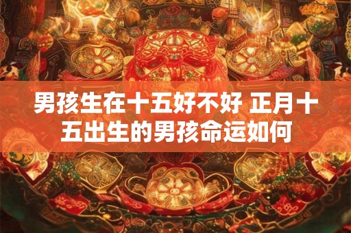 男孩生在十五好不好 正月十五出生的男孩命运如何