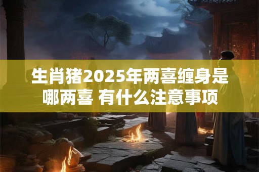 生肖猪2025年两喜缠身是哪两喜 有什么注意事项
