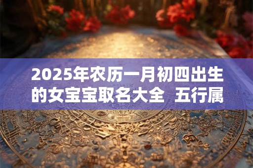2025年农历一月初四出生的女宝宝取名大全  五行属什么