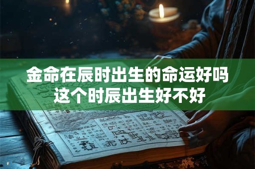 金命在辰时出生的命运好吗 这个时辰出生好不好