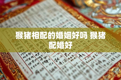 猴猪相配的婚姻好吗 猴猪配婚好