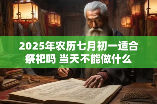 2025年农历七月初一适合祭祀吗 当天不能做什么