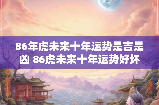 86年虎未来十年运势是吉是凶 86虎未来十年运势好坏如何