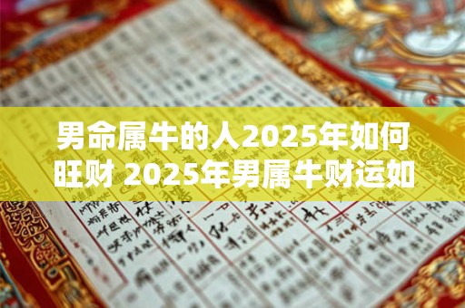 男命属牛的人2025年如何旺财 2025年男属牛财运如何